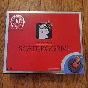 Scattergories 30th Anniversary COMPLETE Board Game 2021 Retro Family Night Gift